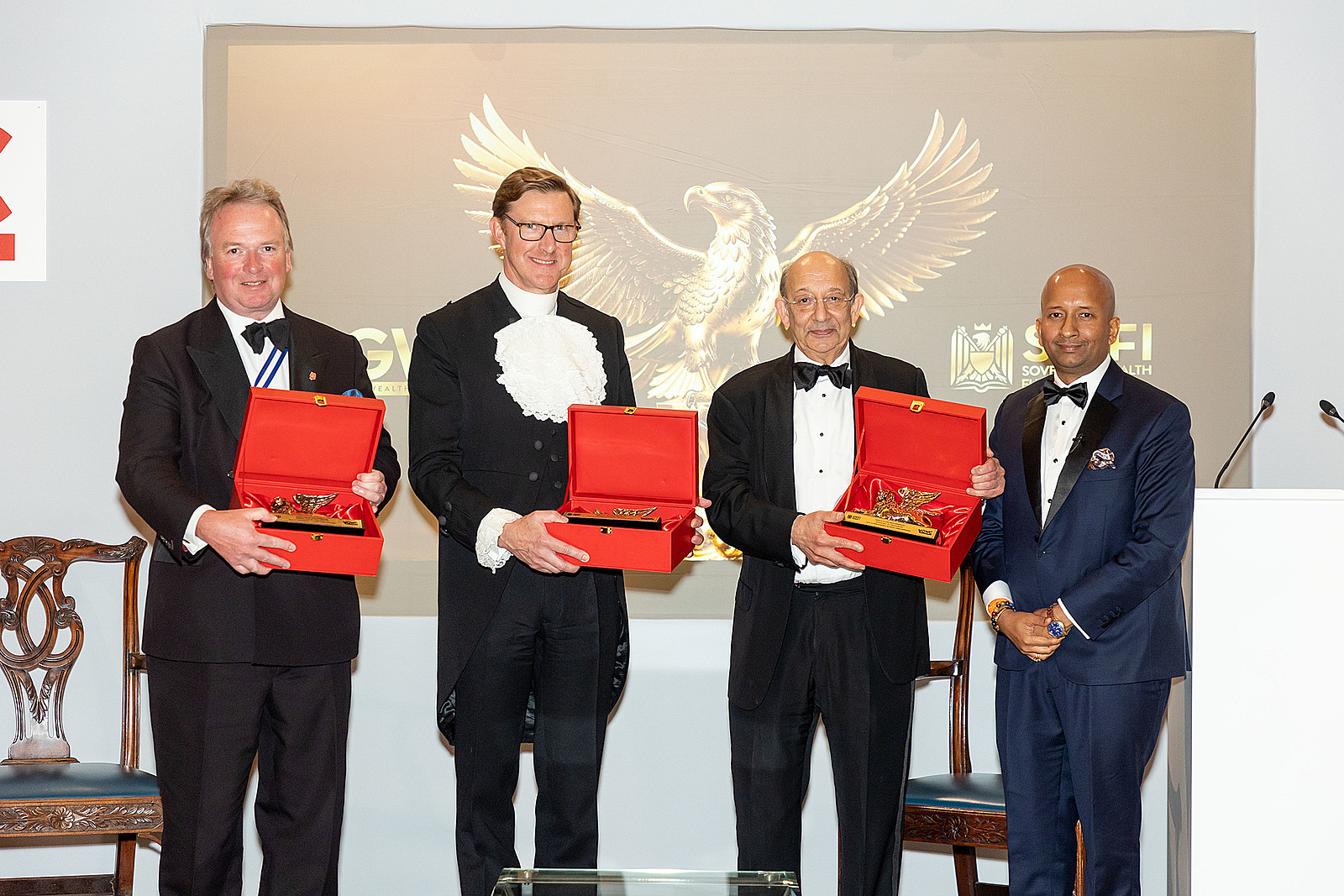 From left to right: Henry Pollard, Robert Hughes-Penney, Anthony Yadgaroff, and Lakshmi Narayanan