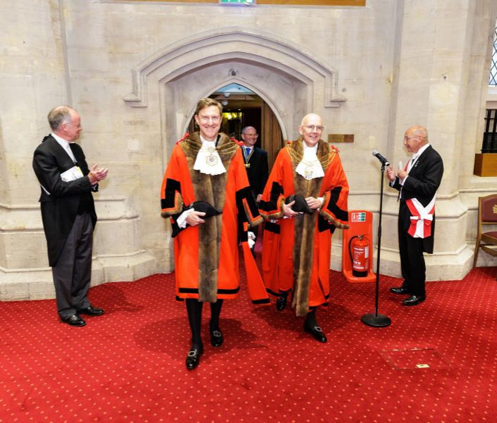 Alderman and Sheriff Robert Hughes-Penney and Sheriff and Deputy Keith Bottomley have taken office as the next Sheriffs of the City of London
