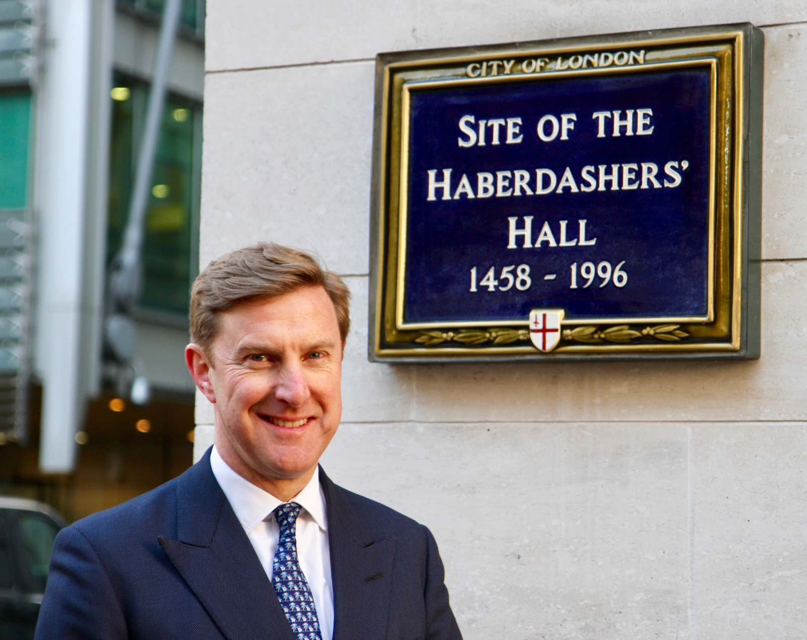 Historic Site Of The Haberdasher's Hall - One of the Great Twelve Livery Companies - on Gresham Street