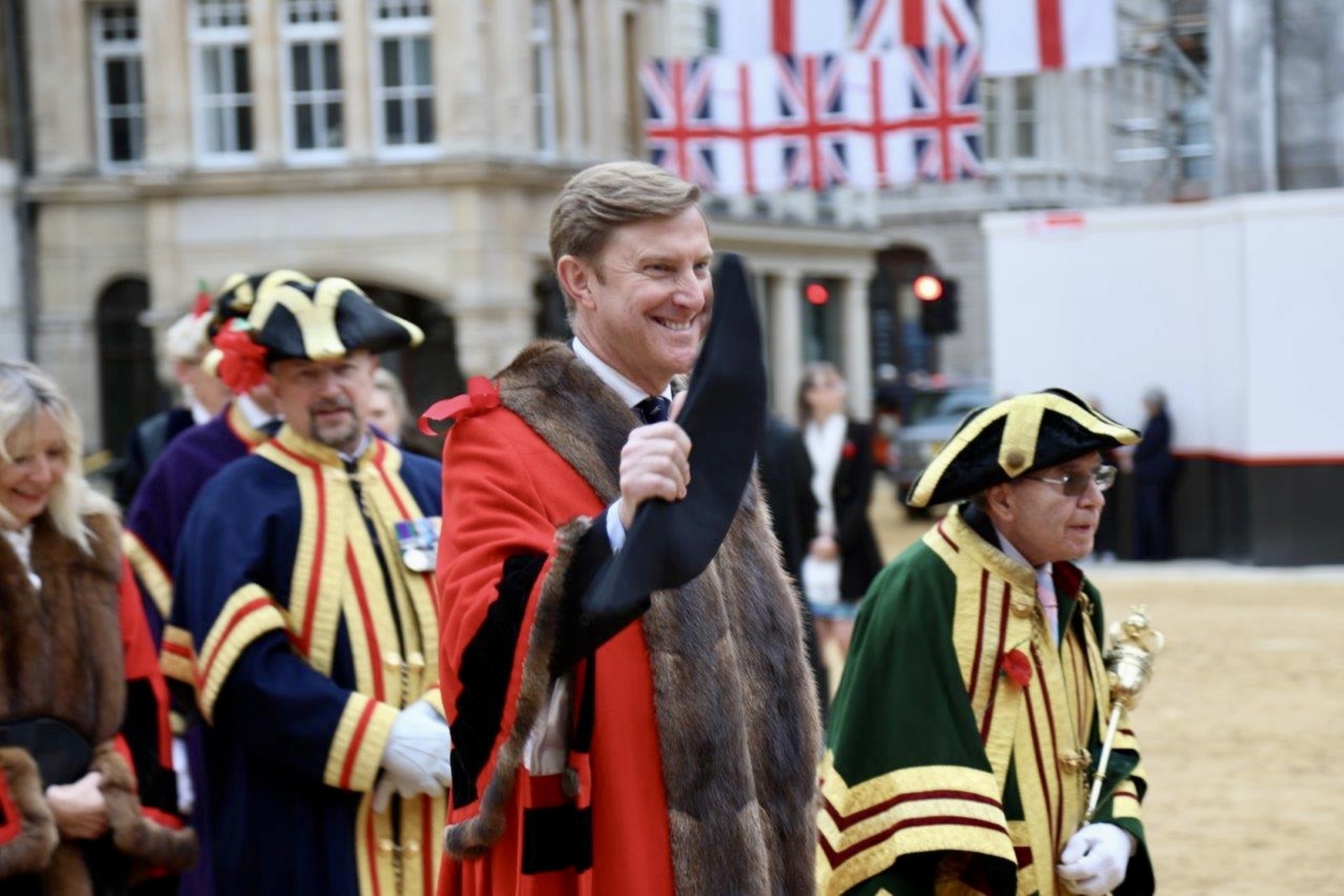 Alderman Robert Hughes-Penney  participating in  the 2021 Lord Mayor's Show